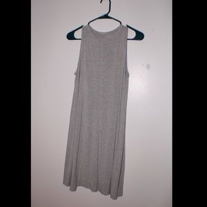 Grey flowy knee length dress